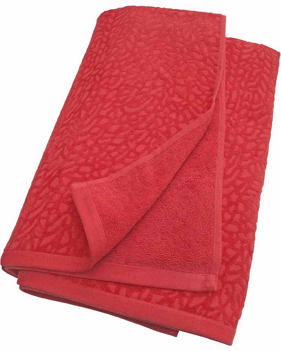 Affina Ventalina Organic Cotton Beach Towel, Bright Red