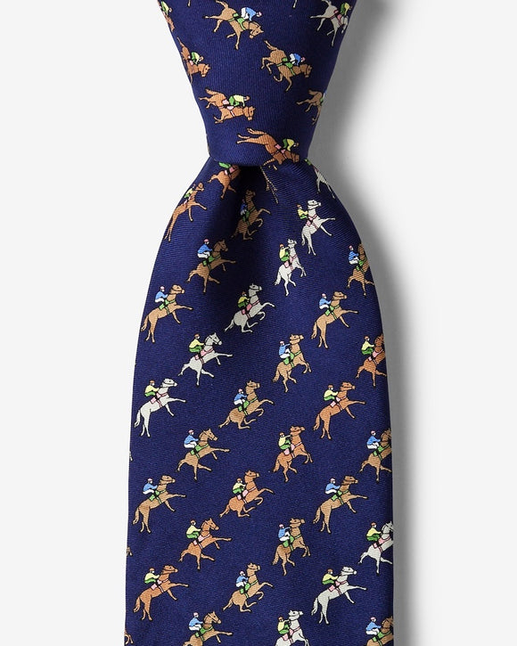 Alynn Win Place Show Tie, Navy Blue (3 Colors Available)