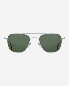 American Optical Original Pilot Sunglasses, Silver/Gray