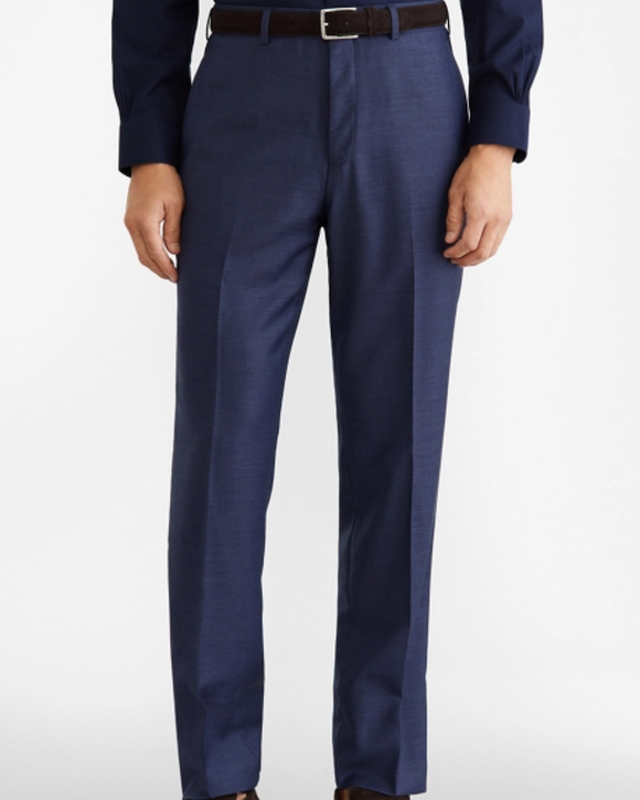 Brooks Brothers Regent Fit Wool Trousers, Navy