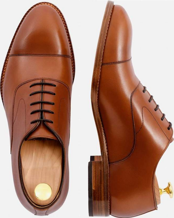 Beckett Simonon Dean Oxford, Tan Calfskin (5 Colors Available), MADE TO ORDER