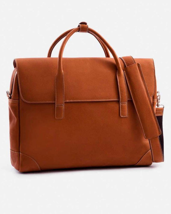 Beckett Simonon Sullivan Leather Briefcase, Tan (2 Colors), MADE TO ORDER