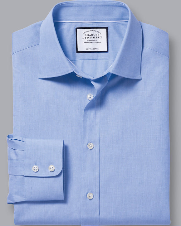 Charles Tyrwhitt Semi-Spread Collar Dress Shirt, Blue