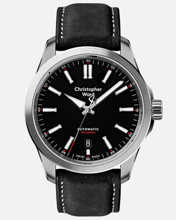 Christopher Ward C63 Sealander Automatic Watch, Black (39mm)