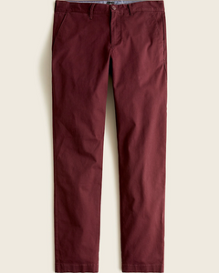 J. Crew 770 Straight-Fit Stretch Chino Pant, Midnight Burgundy