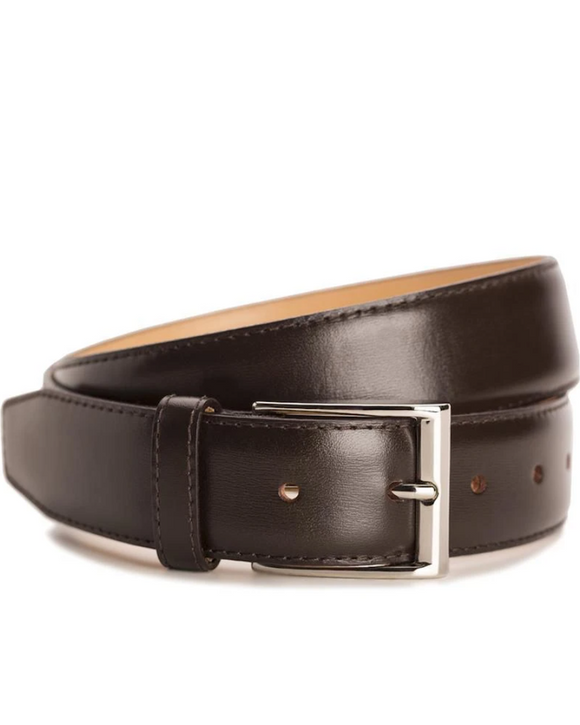 Meermin 104135 Leather Belt, Expresso (Brown) Calfskin