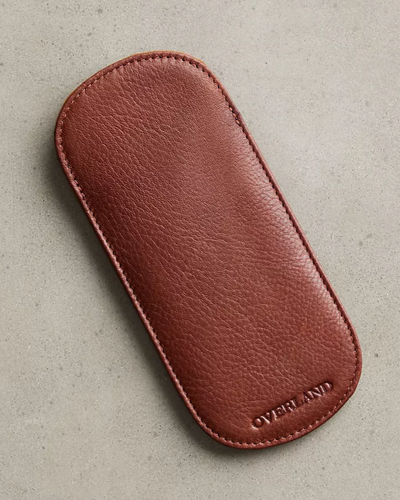 Overland Leather Glasses Case, Brandy (Brown)