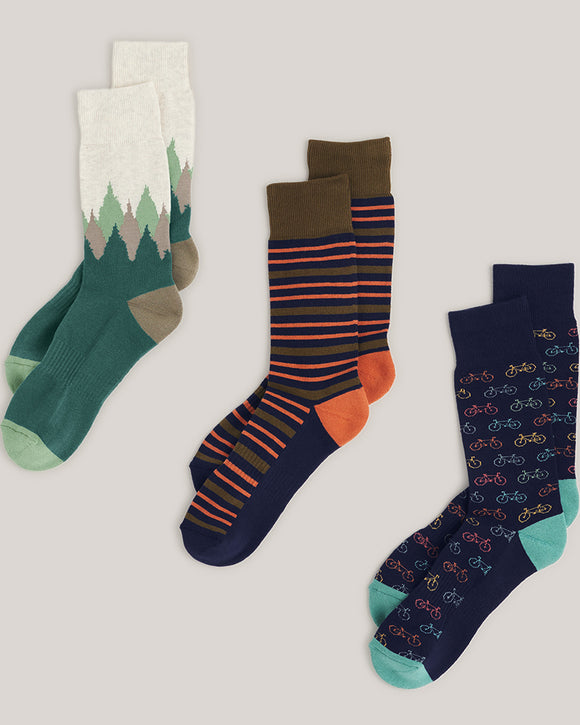 Pact Organic Cotton Fun Socks 3-Pack