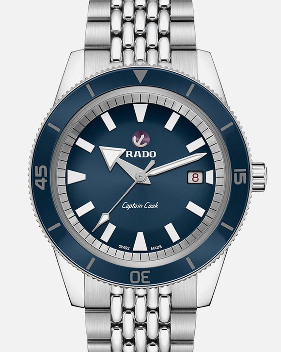 Rado Captain Cook Automatic Dive Watch, Blue (4 Colors) (42mm) (Also in 37mm)