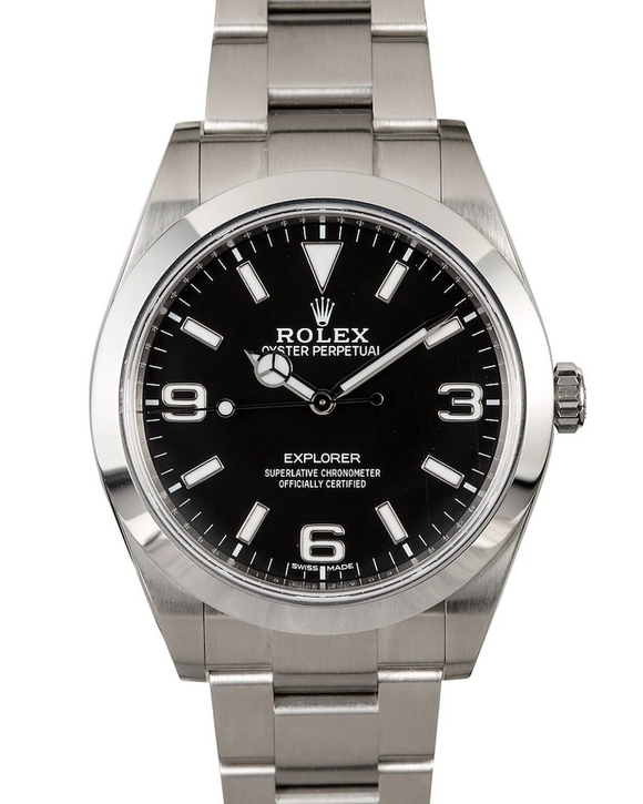 Rolex Explorer Automatic Watch, Black 214270BKASO (39mm)