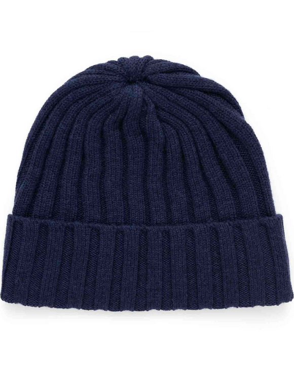 Spier & Mackay Ribbed Merino Wool Winter Hat, Navy (4 Colors)
