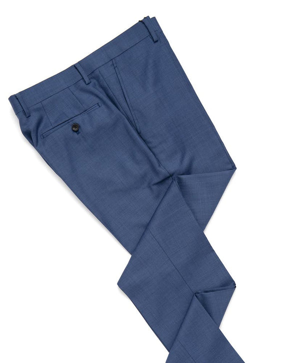 Spier & Mackay Wool Trousers, Medium Blue Sharkskin