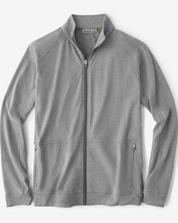 Tasc Performance Carrollton Organic Cotton & Bamboo Viscose Travel Jacket, Heather Gray (Also in Black)