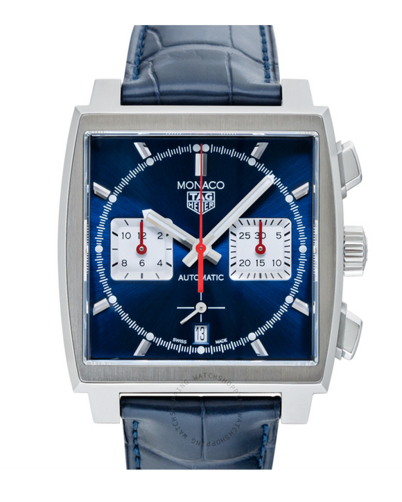 Tag Heuer Monaco Automatic Chronograph, Blue Dial (Also in Black) (39mm)