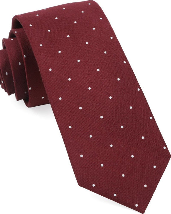 The Tie Bar Dotted Report Tie, Red