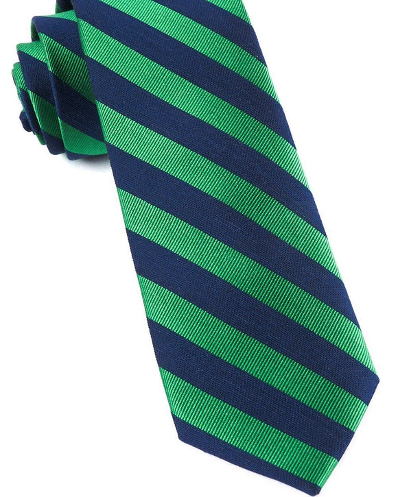 The Tie Bar Lumber Stripe Tie, Kelly Green
