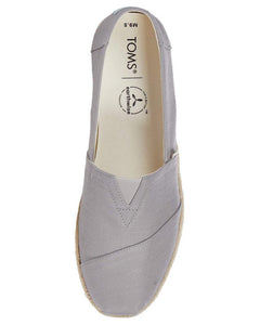 TOMS Alpargata Organic Cotton & Rope Espadrilles, Drizzle Grey Woven