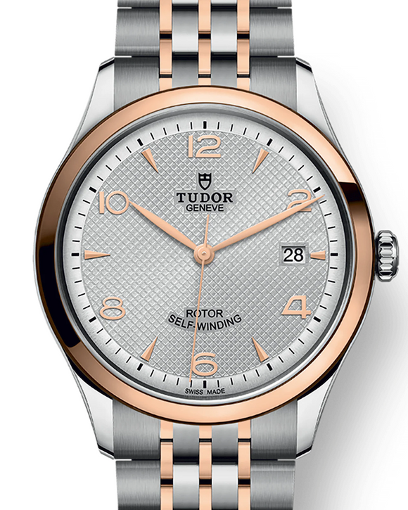 Tudor 1926 Rose Gold Bezel Silver Dial Automatic Watch (39mm) (Also in 36mm)