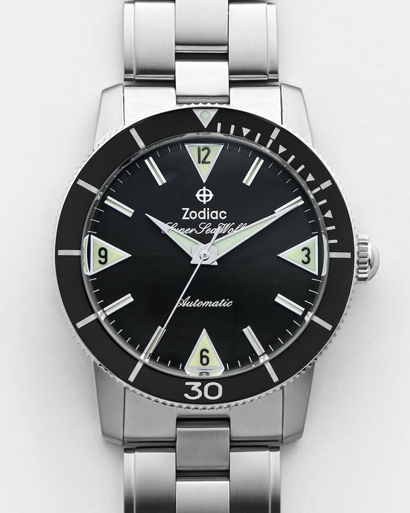 Zodiac Super Sea Wolf ZO9209 Automatic Dive Watch, Black (3 Colors) (40mm)